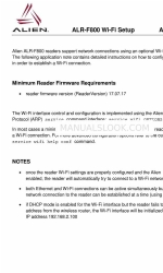 Alien ALR-F800 Configuração de Wi-Fi