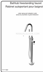 A&E Bath and Shower Bathtub freestanding faucet Посібник користувача та інструкція з монтажу