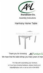 A&L Furniture Harmony Assembly Instructions