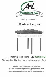 A&L Furniture Bradford Pergola Montage-instructies