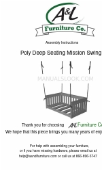 A&L Furniture Poly Deep Seating Mission Swing Montageanleitung