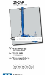 AC Hydraulic 25-2AP Manual do utilizador