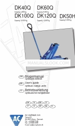 AC Hydraulic DK100Q Manual do utilizador