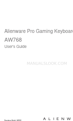 Alienware AW768 Manual del usuario