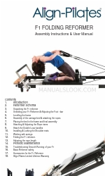 Align-Pilates F1 Instruções de montagem e manual do utilizador