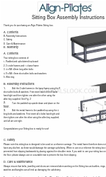 Align-Pilates Sitting Box 조립 지침