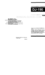 Alinco DJ-190T Instruction Manual