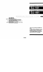 Alinco DJ-191 Instruction Manual