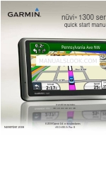 Garmin 1300T - Nuvi Gps Navigation System クイック・スタート・マニュアル