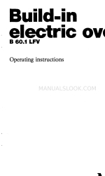 AEG B60.1 LFV Manual de Instruções