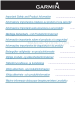 Garmin Approach S1 Manuel d'instructions de sécurité importantes