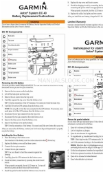 Garmin Astro Інструкція по заміні