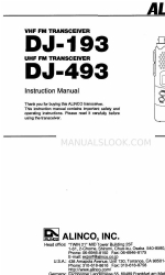 Alinco DJ-493 Instrukcja obsługi