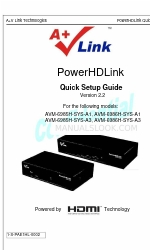 A+V Link Technologies PowerHDLink AVM-6985H-SYS-A1 빠른 설정 매뉴얼