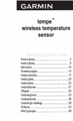 Garmin tempe Instructions Manual