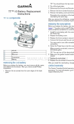 Garmin TT 10 Battery Replacement Instructions