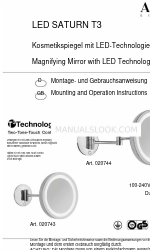 ALISEO LED SATURN T3 Instructions de montage et d'utilisation