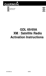 Garmin XM GDL 69 Instructions d'activation