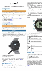 Garmin Approach S4 Manuel de démarrage