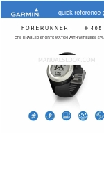 Garmin Forerunner 40 Panduan Referensi Cepat