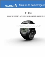 Garmin MONTRE SPORT AVEC SYNCHRONISATION SANS FIL FR60 (İngilizce) Hızlı Başlangıç Kılavuzu