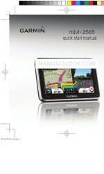 Garmin 2565 Quick Start Manual