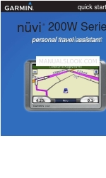 Garmin nuvi 205W Series Quick Start Manual