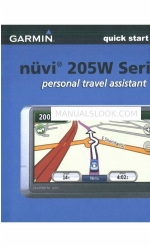 Garmin nuvi 205W Series Quick Start Manual