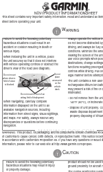 Garmin nuvi 350 Hoja de información del producto