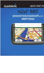 Garmin nuvi 880 Manuel de démarrage rapide