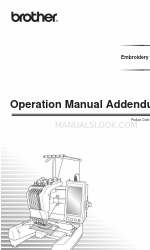 Brother ADDENDUM 884-T07 Apéndice del Manual de funcionamiento