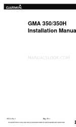 Garmin GMA 350 Installation Manual