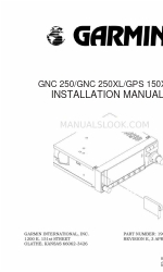 Garmin GNC 250 Installation Manual