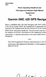 Garmin GNC 420 Pilot Operating Handbook