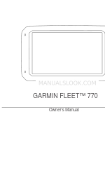 Garmin Fleet 770 Gebruikershandleiding