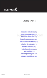 Garmin GPS 152H Installation Instructions Manual