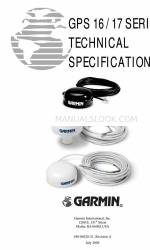 Garmin GPS 16 Series Especificações técnicas