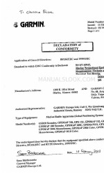 Garmin GPSMAP 188 Sounder Declaración de conformidad
