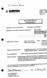 Garmin GPSMAP 2010 Monochrome Declaração de Conformidade