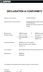 Garmin GPSMAP 292 - Marine GPS Receiver Declaración de conformidad