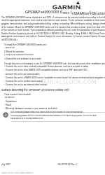 Garmin GPSMAP 4008 - Marine GPS Receiver Manual de instrucciones de instalación