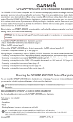 Garmin GPSMAP 5012 - Marine GPS Receiver Manuel d'instructions d'installation