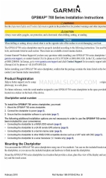 Garmin GPSMAP 720 Manual de instruções de instalação