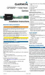 Garmin GPSMAP 7400 Series Instrucciones de instalación