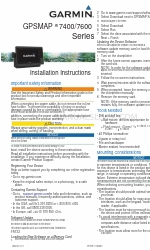 Garmin GPSMAP 7400 Series Manual de instrucciones de instalación