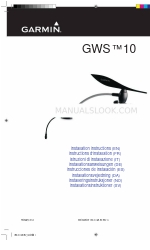 Garmin GWS 10 Marine Wind Sensor Instrukcja instalacji