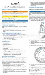 Garmin echo 151 Petunjuk Instalasi
