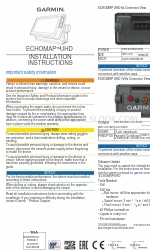 Garmin ECHOMAP UHD Manual de instrucciones de instalación