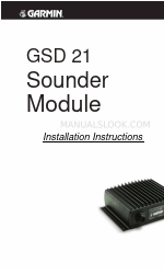 Garmin GSD 21 - GPS Receiver Remote Sonar Sensor Manuel d'instructions d'installation