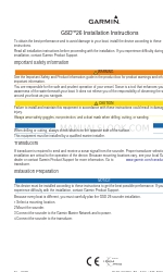 Garmin GSD 26 Manuel d'instructions d'installation